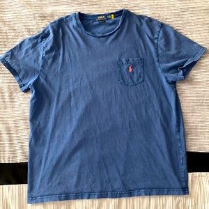 Polo Ralph Lauren Classic Fit Cotton-Linen Pocket T-Shirt